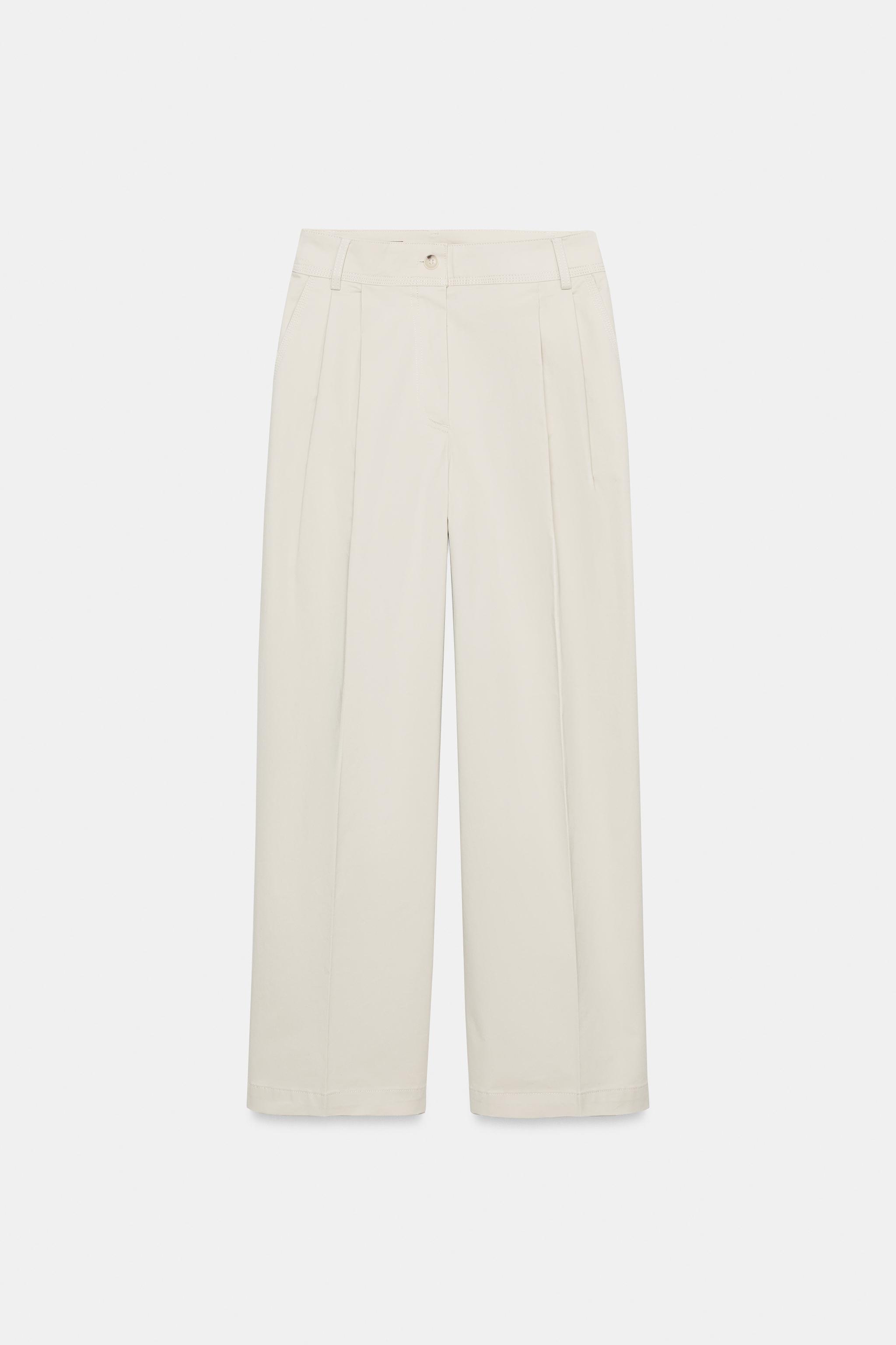 PLEATED BARREL PANTS